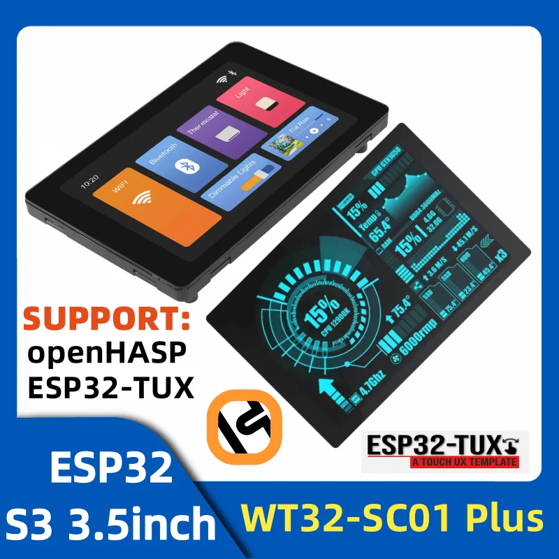 WT32-SC01 Plus ESP32 LCD-Display 3,5 Zoll TFT LCD Touch Screen Display 480 x 320 16 MB Flash-Speicher ohne Debugging-Tools Image