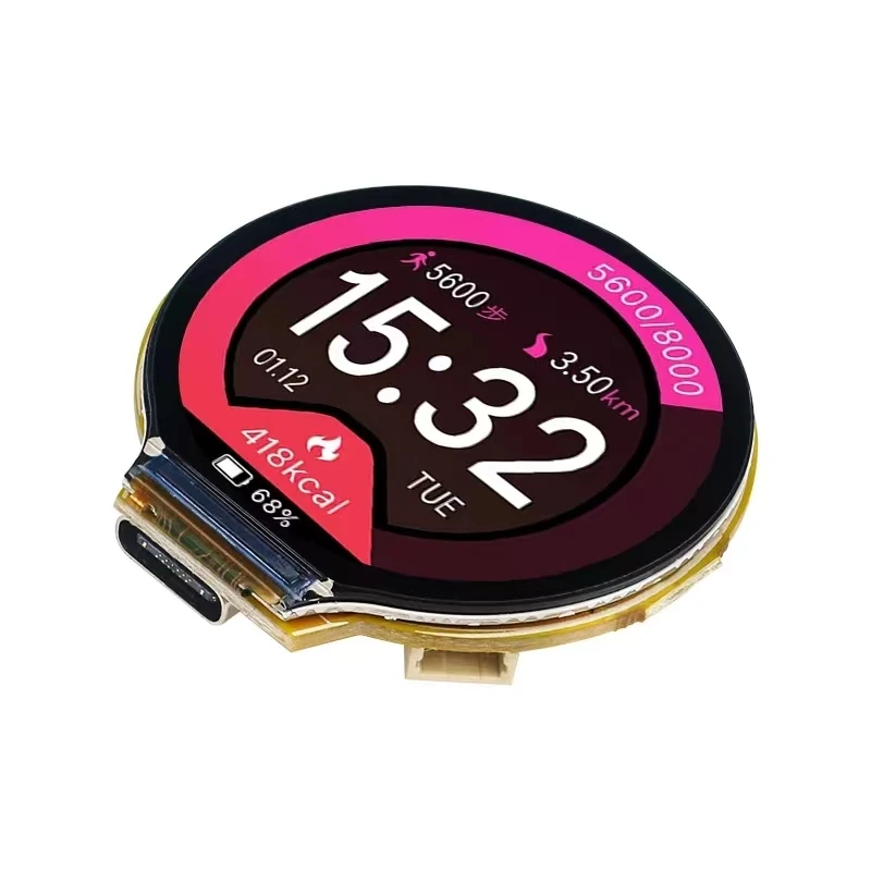 ESP32-C3 1,28 Zoll rundes Display GC9A01 IPS LCD Touch/Nicht Touchscreen ESP32 WIFI Bluetooth Dual Core Board für Arduino LVGL Image