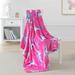 Laura Ashley Kids Printed Ultra Soft Plush Throw Blankets