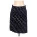 Croft & Barrow Casual Skirt: Black Polka Dots Bottoms - Women's Size Large