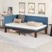 Single Daybed Apartment Sofa Bed, Upholstered Sofa Bed Frame-Twin, Blue