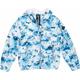 Replay Jungen Jacke mit Kapuze, Blau (All Over Printed White/ Blue 010), 14 Jahre