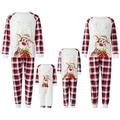 Nituyy Christmas Pajamas Set Matching Christmas Pjs Set Holiday Pajamas for Women Men Kids Reindeer Sleepwear Nightgown