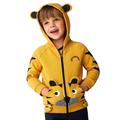 URMAGIC Toddler Long Sleeve Hooded Zipper Cute Animal Print Hoodie Sweatshirt Kids Autumn And Winter Warm Coat