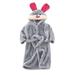 Toddler Kids Baby Boys Girls Cartoon Bathrobes Hooded Warm Flannel Night Robe Sleepwear Pajamas Pajamas Kids Boys Baby Gifts for Boys 1 Year Old under 10 Baby Romper 12 18 Months Boy