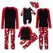 Christmas Pajamas for Family Plus Size Santa Elf Reindeer Print Family Christmas Pjs Matching Sets Fashion Loose Long Sleeve Top and Plaid Pants M-3XL Christmas Gifts for Men on Clearance