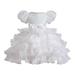 Wiueurtly Junior Dresses Size 16 Kids Dress Girls Breathable Comfortable Princess Puff Sleeve Puff Dress Birthday Party Dress