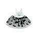 Toddler Girl Halloween Costume Dress Pumpkin Pattern Bat Tulle Sling A-Line Party Dress