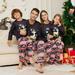 Clothes for Parents of Boys And Girls Footed Hoodie Sleeper Pj S Festival Snowflake Plush Cozy Warm Onesie Mom Dad Son Daughter Xxxxlï¼ˆçˆ¶ï¼‰Black Family Matching Christmas Pajamas Sets