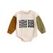 Baby Boys Girls Long Sleeve Letter Prints Romper Kids Clothes Toddler Shirts Boy Baby Boy Clothes 18 24 Months Winter Outfits Sets Toddler Romper Boy Baby Bodysuit Boy Long Sleeve