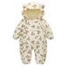 Romper Outerwear Boy Ear Baby Bear Snowsuit Jumpsuit Zipper Winter Girl Hooded Coat Jacket Boys Coat&Jacket Boys Shirt Long Sleeve Toddler Boy Shirts 5T Baby Boy Rompers 9 12 Months Summer