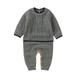 Shiningupup Baby Cable Knit Splice Romper Cotton Long Sleeve Boy Girl Sweater Clothes Baby Jumpsuit for Kids Boys 7 8 Baby Gifts for Boy Baby Romper Boy Baby Bodysuit Boy Fall