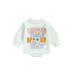 Halloween Baby Boy Girl Clothes Little Dude Sweatshirt Romper Oversized Bodysuit Onesie Newborn Halloween Outfit