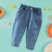 eczipvz Baby Girl Clothes Girls Pants Spring and Autumn Korean Style Children s Clothing Spring Fashionable Jeans Spring Trousers (C 3-9 Months )