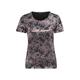 Brands - Anna Rose Anna Rose Foil Print Short Sleeve Top Black/Dark Violet Women's