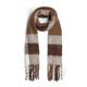 Women's Brown Jumbo Plad Scarf Multicolour One Size James Lakeland