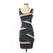 Bailey 44 Casual Dress - Bodycon: Black Stripes Dresses - Women's Size X-Small