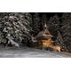 Wooden Adult Jigsaw Puzzle 1000 Piece, Christmas Night Warm Hut Puzzle Home Decor Gifts 75X50Cm