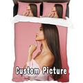 Personalised Duvet Cover, Customize Bedding Set with your own Photo, Design the most unique bedding set,personalized duvet cover with your special photo and text for Family Couples Baby Birthday