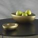 Uttermost Ovate Brass Bowls, Set Of 2 Metal in Yellow | Wayfair 18081