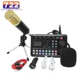 Attrezzatura per DJ microfono scheda audio Console Studio Kit scheda audio cavo telefono Mixer Computer Mixer vocale dal vivo scheda audio F998