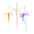 Dragonfly Cat Toy Hanging Automatic Interactive Cat Toy Funny Mouse Toy Cat Stick con Bell Toy