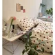 Korean Style Bedding Set Boys Girls Twin Queen Size Duvet Cover Flat Sheet Pillowcase Bed Linen Kids