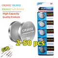 2-50PCS CR2032 3V Lithium Battery 210mAh For Watch Toy Calculator Car Key CR 2032 DL2032 ECR2032