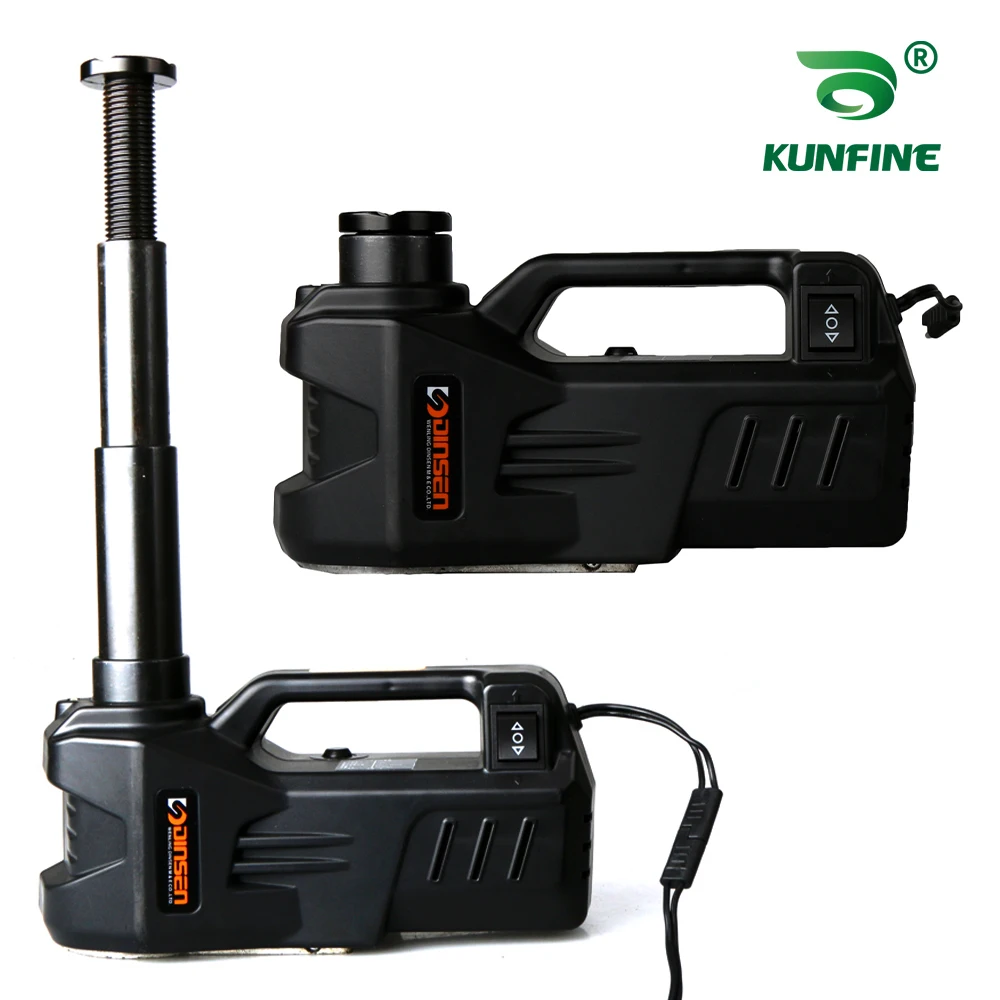 KUNFINE 12V 5Ton Auto Elektrische Reifen Heben Wagenheber Hydraulische Air Infatable Auto Boden Jack Image