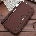 Men's Wallet Business Long Zipper Porte Monnaie Mobile Phone Bag 2022 Large Capacity Portefeuille