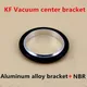 Aluminium Center Bracket + Rubber O-ring for KF10 KF16 KF25 KF40 KF50 Vacuum Tri Clamp Fittings Pipe