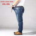 Distressed Extra Große Jeans Für Männer Stretch Denim Hosen 6XL 7XL 8XL Große Plus Größe Herren