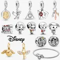 Disney Stitch Minnie Mouse Winnie Charms Dangle Fit Charms Silver 925 Original Bracelet Beads Charm