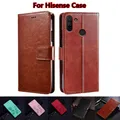 Funda movila para hisense v40s fall luxus leder flip phone holster für hisense v40 hlte229e auf etui