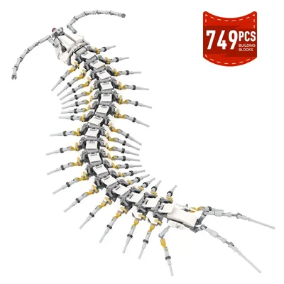 Neue moc kreative Tiere Mecha Tausend füßler Modellbau steine interessante Ziegel montiert Spielzeug Image
