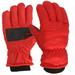 Biziza Waterproof Ski Snowboard Gloves Mittens Thinsulate Lined Winter Cold Weather Gloves for Boys and Girls Red