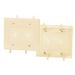 Cable Central LLC (50 Pack) Cable Plate with Flexible Opening 2-Gang Ivory