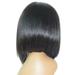 Ediodpoh Fashion Women Brazilian Short Straight Bobo Wig Front Hair Side-parted Wigs Wigs for Women black