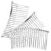 3pcs 20 hair combs side combs wedding hair comb Metal hair comb for veil hair barrettes for women wedding bridal hair accessories 20 teeth hair clip combs bride France girl