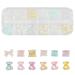 Nail Crystals Nail Decorating Kit Nail Art Rhinestones 3D Color Nail Accessories White Flower Nail Bear Bow 3D Nail Design Nail Accessories Suitable for Women and Girls Multi-color