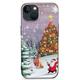 MAXPRESS for iPhone 14 Phone Case Christmas iPhone 14 Case Glitter Sparkle Liquid Floating Case Shockproof Clear Case Xmas Santa Claus Silicone Case Colorful