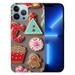 MAXPRESS Christmas Case for iPhone 15 Cute Merry Christmas Pattern Phone Case Gifts Translucent Silicone Hard PC +Shockproof Protective Cover for iPhone 15 6.1 inch-Gingerbread Man