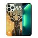 MAXPRESS Christmas Elk Phone Case for for iPhone 15 Winter Holiday Lovely Girly Phone Case Cute Design Hard Back Aluminum Shockproof Protective Cover for Girls Women 6.1 Inch