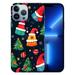 MAXPRESS Smile Pattern Christmas Case for iPhone 15 Christmas Tree Hat Stars Cover Fit for iPhone 15 for Women Men Girls Unique Design Protective Cover Case