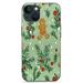 MAXPRESS Christmas Phone Case for iPhone 14 Green Matte Case with Christmas Gingerbread Man Pattern Phone Case Compatible with iPhone 14