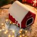 Weloille Christmas Place Winter Warm All Season All-purpose House Bed House Villa Closed Winter Dog House Pet And Dog Christmas Gift