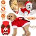 Dog Christmas Costume iMounTEK Puppy Winter Outfit New Year Coat Holiday Pet Clothes New Year Gifts for Small Medium Dogs Cats M