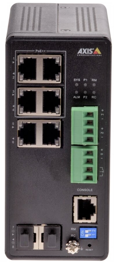Axis 01633-001 Netzwerk-Switch Managed Gigabit Ethernet (10/100/1000) Power over Ethernet (PoE) Schwarz Image