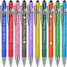 Dengmore 10pcs Ballpoint Pen with Stylus Tip Ballpoint Pen Metal Pens Stylus Pen for Touch Screens School Office Capacitive Pen Set Press Ball Pen 10ml