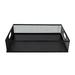 Office Desktop Storage Box File Folder Box Metal Mesh Filling Holder Rack for Hanging Legal Letter Black